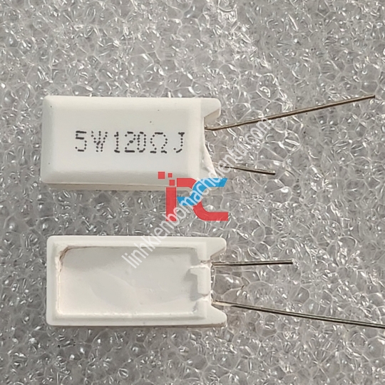 Điện trở R120Ω/5w sứ đứng