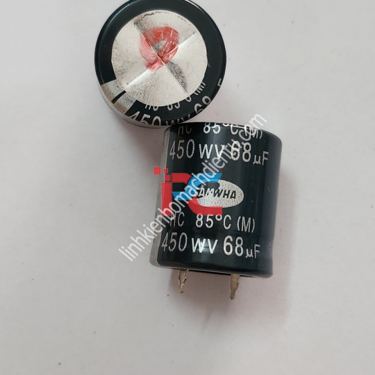 Tụ 68uf/450v chân cứng