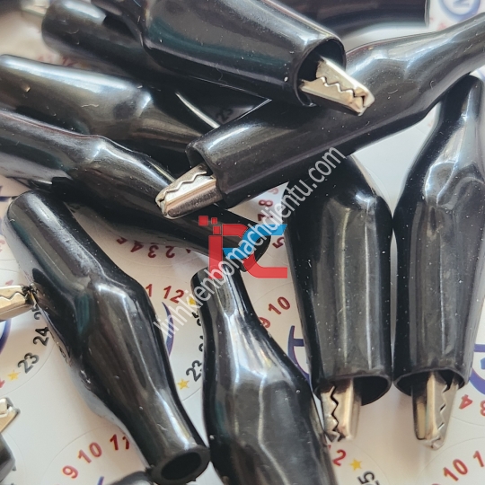 Bộ 10 kẹp cá sấu bền chắc 2.5Cm ( 5 Đỏ- 5 Đen )
